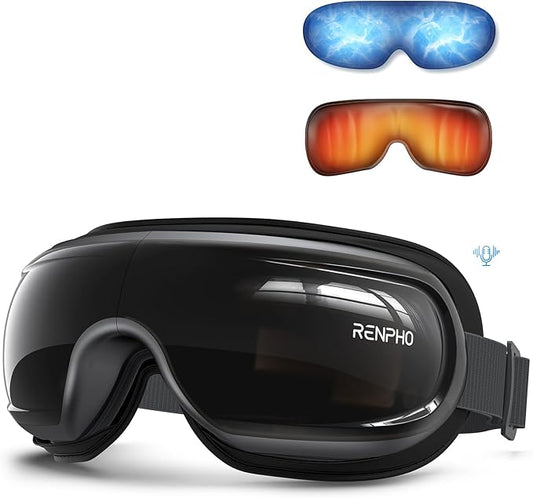 RENPHO Eyeris 3 Eye Massager with Heat and Cooling, FSA Eligible HSA, Birthday Christmas Gifts for Women Men Him Her, Voice Control Eye Mask for Migraines, Eye Care with DIY Massage, Reduce Dry Eyes