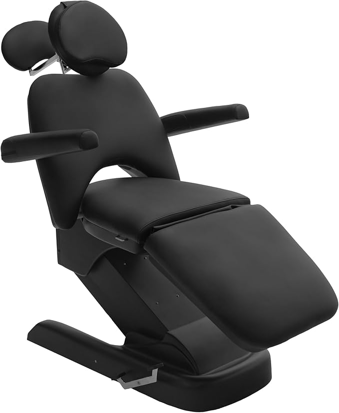 SKINACT Monet 4 Motor Electric Facial Chair, Facial Massage Bed (Table, Chair) Black