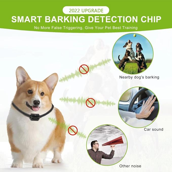 Citronella Dog Bark Collar, Dog Barking Collar with 2 Adjustable Sensitivity and Volume of Spray [1 Citronella Spray Refill] No Shock Anti Bark Collars for Small Medium Large Dogs, Black