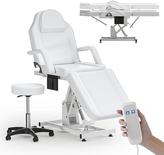 Electric Spa Beds for Esthetician Height Adjustment Professional Tattoo Chair for Client Electric Facial Chairs for Esthetician Bed