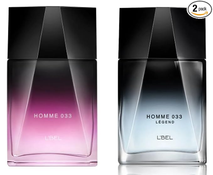 L'Bel Homme 033 Duo Set: Homme 033 and Legend Parfum/Perfume Masculino 100 ml / 3.3 fl.oz. each