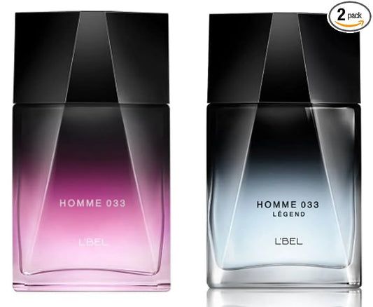 L'Bel Homme 033 Duo Set: Homme 033 and Legend Parfum/Perfume Masculino 100 ml / 3.3 fl.oz. each