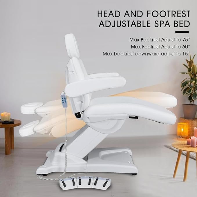 Artist hand 3 Motors Aesthetic Chair Dual Control Full Electrical Medical Facial Beds for Esthetician Beauty Bed Podiatry Doctors Chair