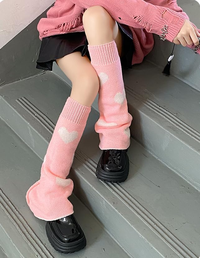 Sexybody Women's Leg Warmers Fashion Knit Warmers Long Socks Cute Y2K Kawaii Japanese Lolita Harajuku Accessories for Girls