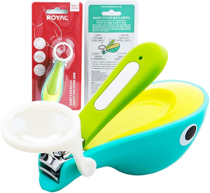 [Made in Korea] ROYAL Baby Whale Nail Clipper with Magnifier SMC-2