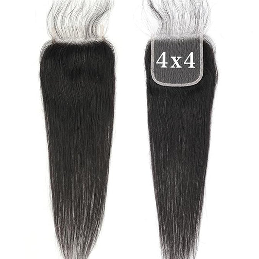 4x4 Skinlike HD Lace Closure 4x4 Straight Human Hair Lace Closure Brazilian 4x4 Closure 14inch Virgin Straight Closure 100% Real Human Hair Free Part Closure Pre Plucked Natural Hairline