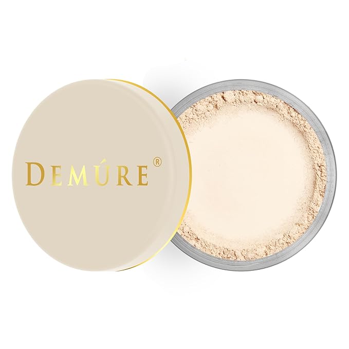 Demure Light Mineral Foundation - Loose Face Powder, Natural Makeup with Pure Crushed Minerals