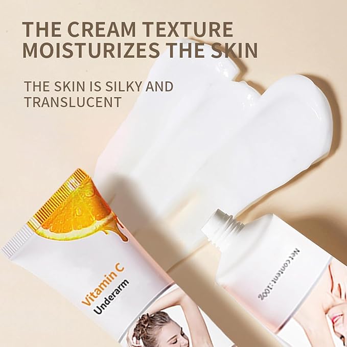 Crema Blanqueadora para Partes Intimas, Aclarador de Axilas y Partes Intimas, Crema para Aclarar Axilas, Partes Intimas, Entrepierna, Codos, Piernas Zonas, Rodillas Cuello - 50ML/1.77OZ (2 PCS)