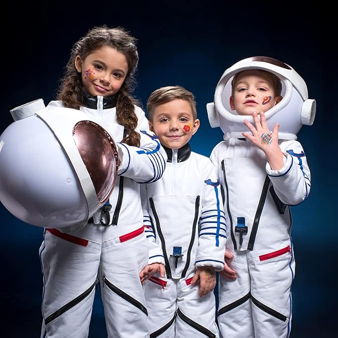 ArtCreativity 144 Individual Outer Space Temporary Tattoos for Kids – 2 Inch Non-Toxic Pre-Cut Astronaut, Alien, Rocket, UFO, Planet Temporary Tattoos - Outer Space Party Favors and Goodie Bag Fillers