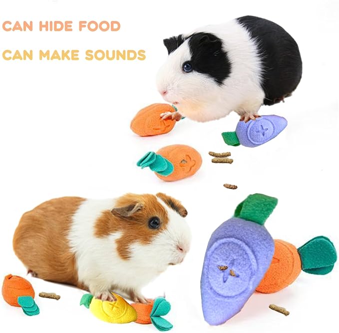 3 Pcs Guinea Pig Forage Toys Treat Dispenser Feeding Toy Guinea Pig Foraging Treat Puzzle Toys for Rabbits Hamsters Chinchillas Dogs and Other Small Animals
