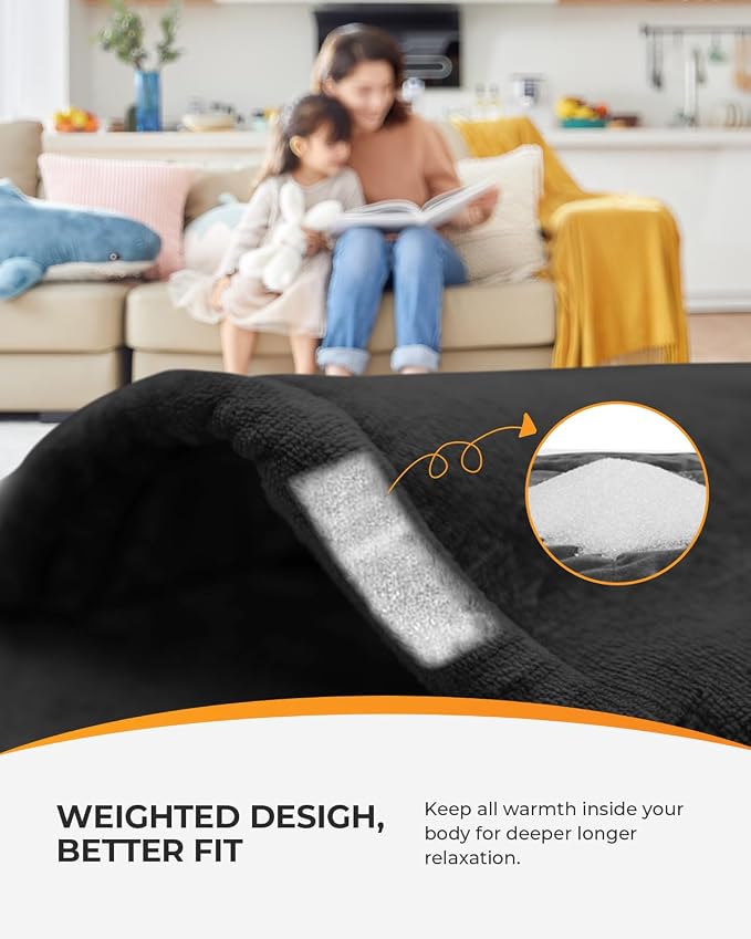 CooCoCo Heating Pad for Neck and Shoulders and Back Pain Relief, HSA Approved 24"x33" Electric Heat Pad, FSA Eligible Neck Heating Pad, Auto Shut Off, ETL Certified, Gifts for Mom Dad Women Men, Black