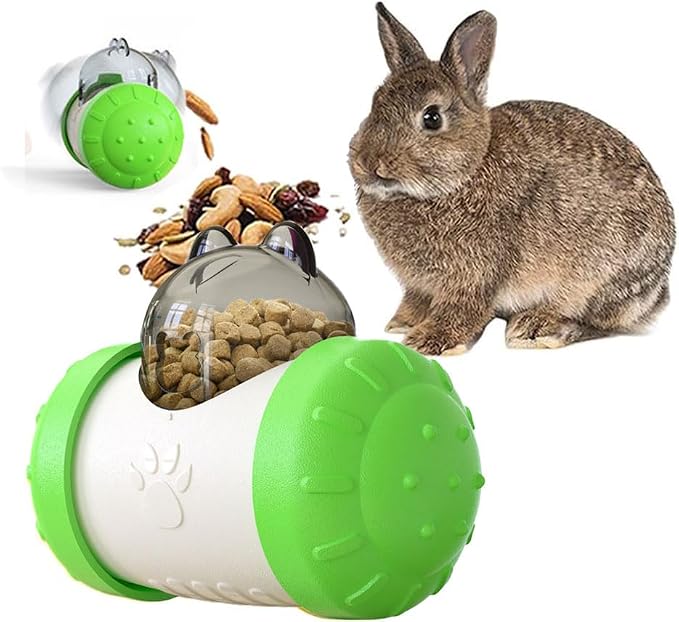 Dbeans Flourishing Interactive Treat Ball for Rabbits & Guinea Pigs - Enrichment Foraging Toys for Boredom