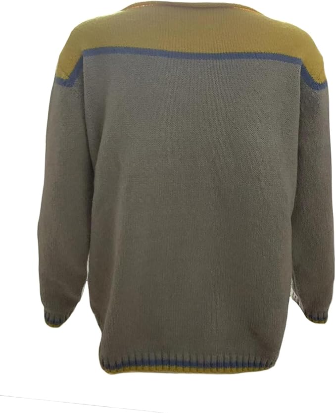 Zhyaj Fair Isle Sweater for Womens Winter Long Sleeve Vintage Knitted Sweater Casual Fall Crew Neck Pullover Sweaters