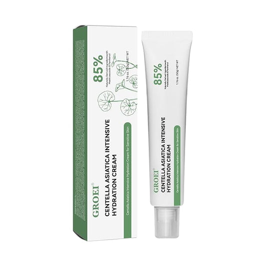 Lucksun Centella Asiatica Cream for Sensitive Skin, 85% Natural Moisturizer, Intensive Hydration & Repair, 50g