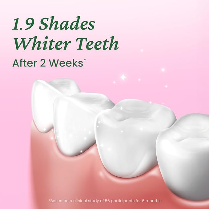 EUTHYMOL Whitening Toothpaste (3.7fl oz*2, Pack of 2) - Stain Removal in 2 Weeks, Long-Lasting Freshness for Sensitive Gum & Teeth. Bad Breath, Cavity Prevention. Recyclable Aluminum Tube