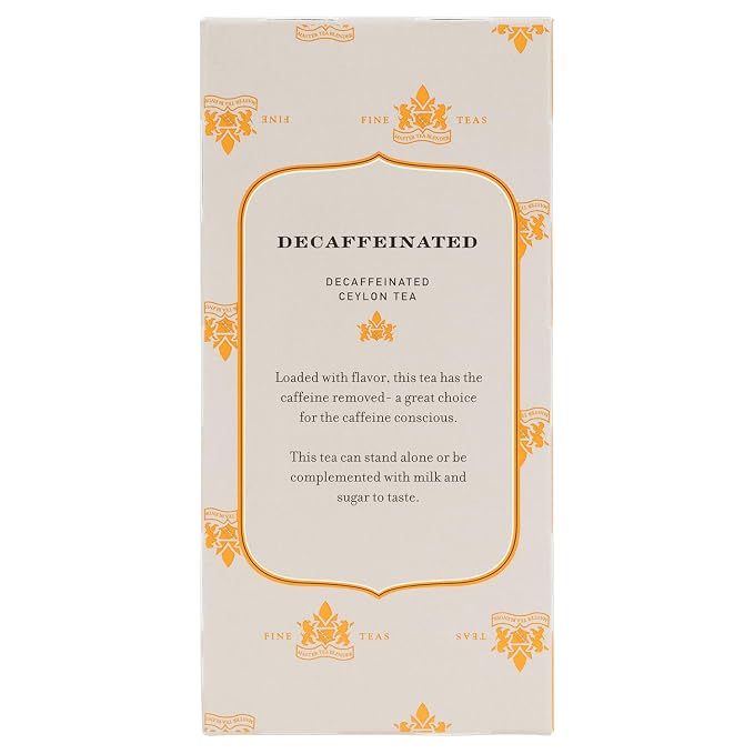 Harney & Sons Black Tea, Decaffeinated Ceylon, 20 Tea Bags, 1.26 oz./36 grams