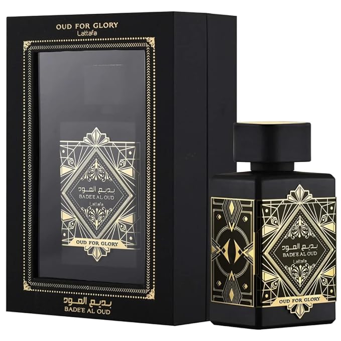 Lattafa Perfumes for Unisex 3 Piece Eau de Parfum Gift Set (Bade'e Al Oud Oud For Glory + Fakhar for Men + Yara Moi) 3.4 Ounce/100 ml each