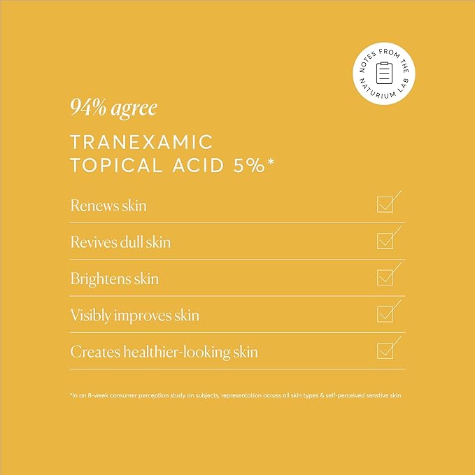 Naturium Tranexamic Topical Acid 5%, Face & Skin Care, with Kojic Acid, Niacinamide & Licorice Root, 1 oz