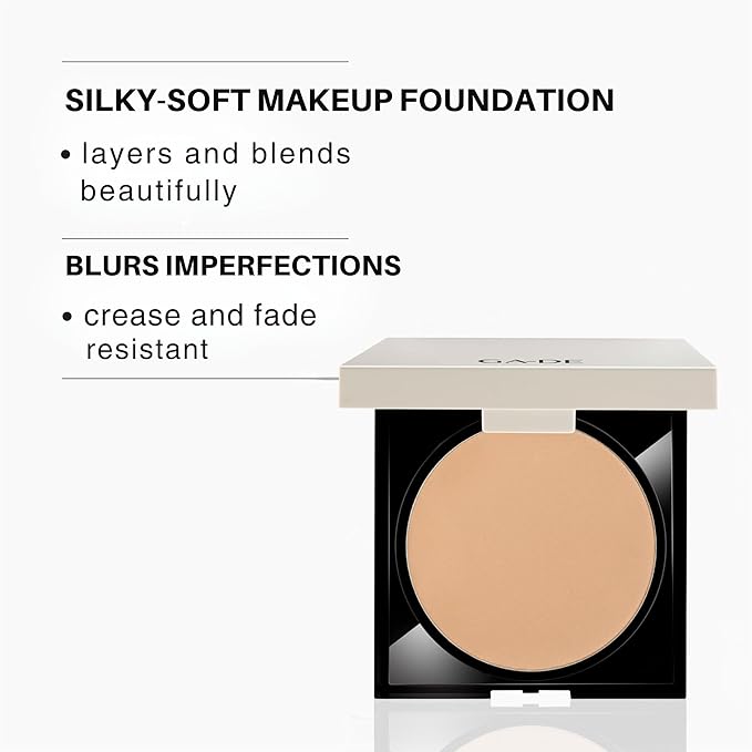 GA-DE Longevity Second Skin Pressed Powder - Face Makeup - Blurs Imperfections and Smooths Fine Lines - 507 Medium - 0.39 oz Foundation Powder