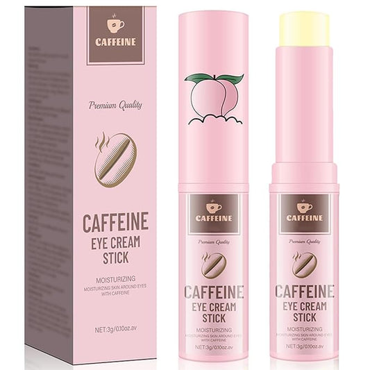 2PCS Caffeine Eye Stick with Retinol, Caffeine Eye Cream for Dark Circles Hydrating Under Eye Cream for Anti-Aging Reduce Fine Lines, Moisturizes, Softens & Nourish Skin