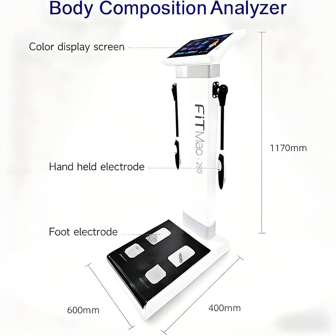 Weight Loss Analysis Machine Touch Bioimpedance Analysis Machine, Smart Body Composition Health Assessment Body Scanner, Height Body Fat Analyzer