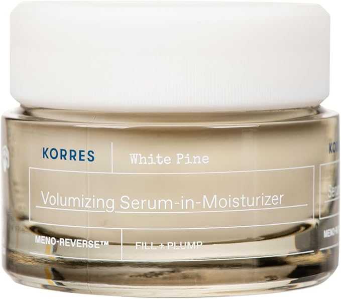 KORRES White Pine Meno-reverse Volumizing Serum-in-moisturizer, 2-in-1 Face Moisturizer For Mature Skin, Post-menopausal Skincare With Natural Peptides & White Pine Extract, 1.4 Fl Oz
