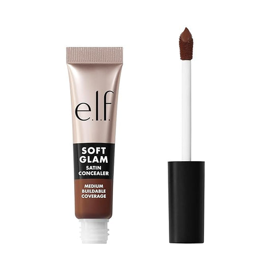 e.l.f. Soft Glam Satin Concealer, Medium Coverage For Blemishes & Under-Eye, Crease-Resistant, Long Lasting, Vegan & Cruelty-Free, 60 Rich Cool