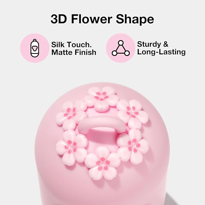 VETRESKA Dog Poop Bag Dispenser with 105 Cherry Blossom Scented Bags | Leak Proof and Extra Thick Pet Waste Bags, 1 Poop Bag Holder and 7 Rolls for Dog Walking and Cats Litter