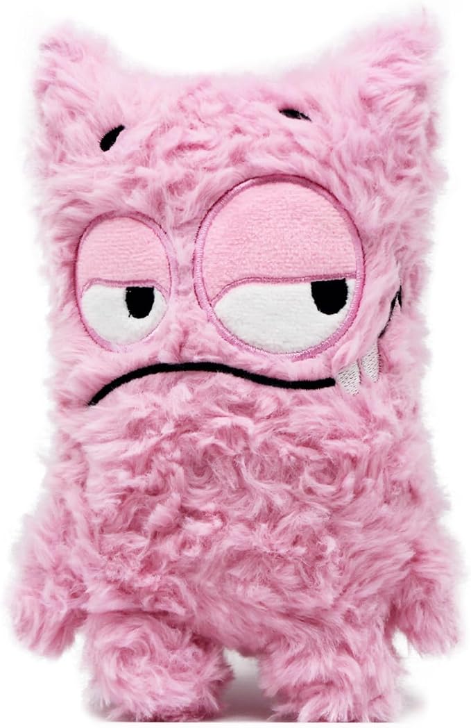 Monster Dog Valentine Toy for Puppy Gifts, Stuffed Dog Plush Toy | Crinkle Squeaky, Soft Lightweight Toy for Fetch and Chew, Interactive Outdoor Indoor Play for Tug, For Puppy Small Medium Dog