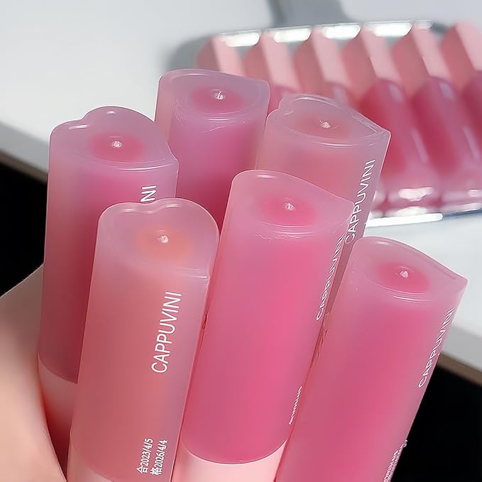 Petansy Hydrating Lip Gloss, 4 Colors Plumping Lipgloss, Waterproof MoisturizingTinted Lip Balm, Water Mirror Liquid Lipstick, Long-Lasting Bold Stain, Non-Sticky Natural Lip Makeup
