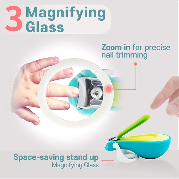[Made in Korea] ROYAL Baby Whale Nail Clipper with Magnifier SMC-2