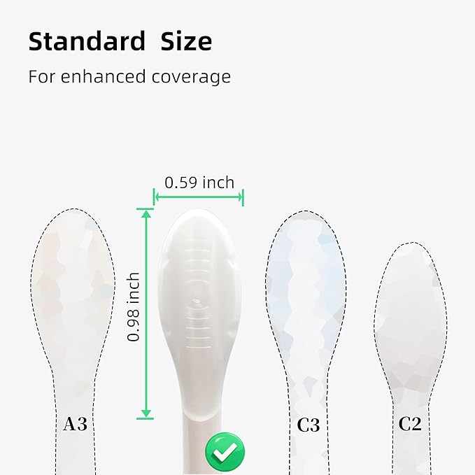 DentaZotic Gum Care Replacement Heads for Philips Sonicare, Electric Toothbrush Replacement Heads for Adults, Soft Bristles, White 10 Pack
