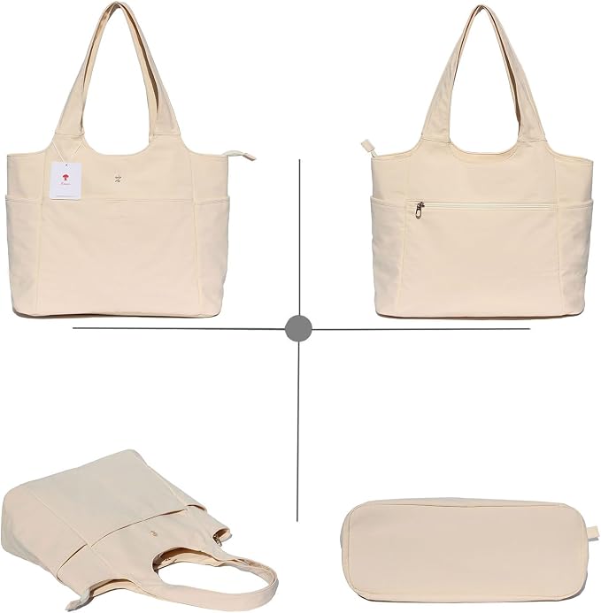 ESVAN Yoga Tote Bag Mat bag Women Shoulder Bags Carryall Tote for Travel Office Workout Gym Nurse Beach