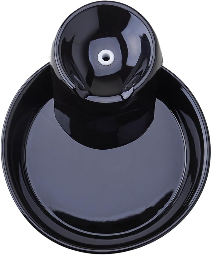 Pioneer Ceramic Drinking Fountain Big Max , 128 oz,Black