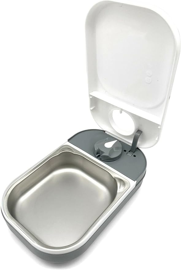 Closer Pets C100 1-Meal Automatic Pet Feeder for Dry & Wet Food, White