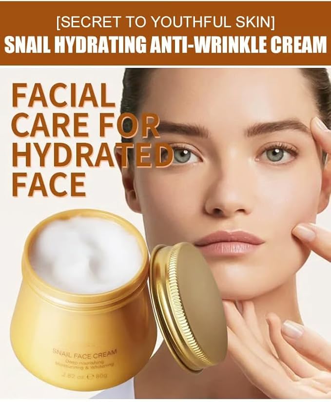 Snail Collagen Face Cream,Snail Hydrating Anti-Wrinkle and Rejuvenating Cream,Collagen Rejuvenation Moisturizing Repair Cream for Women (1PCS)