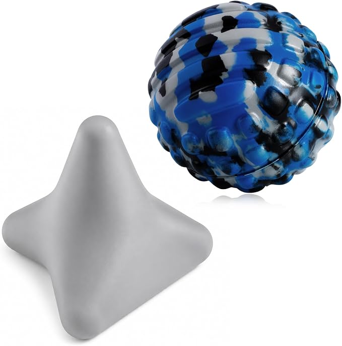 Fascia Release Tools Deep Tissue Massage Ball for Exercise & Recovery Targets Back, Shoulder, Legs&Feet - Relieves Muscle Knots, Trigger Point Massage, Pressure Point Therapy- Myofascial Release Ball