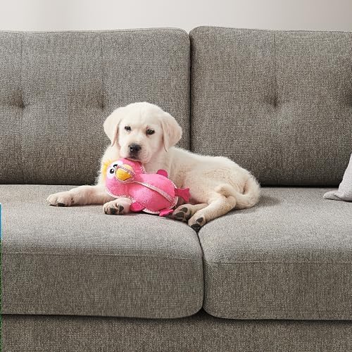 Outward Hound Xtreme Seamz Flamingo Squeaky Durable Dog Toy