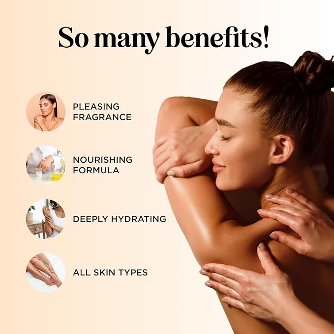 Sweet and Sensual Massage Oils for Couples - Mango and Vanilla Romantic Full Body Massage Oils with Sweet Almond Oil for Easy Gliding Special Moments - Therapeutic Grade Scented Body Oils