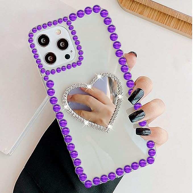 3090PCS Face Gems Eye Jewels Rhinestones Crystals Stickers 3/4/5/6mm with Dark Purple Rhinestones Stickers for Body, Stick on Jewels Makeup Glue for Face Eye Hair Nails Make up and Craft Decor