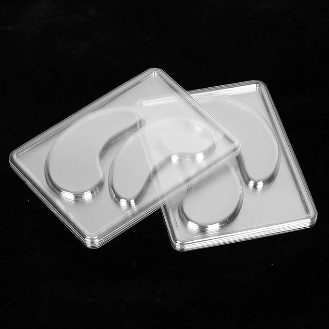 25PCS Eye Mask Molds, Portable Reusable Eye Mask Patch Tray Plate Set, DIY Under Eye Mask Mold