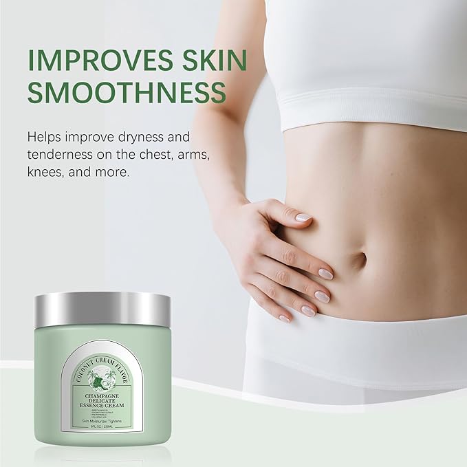Champagne Lift Body Creme, Lift Firming Hydrating Cream Deep Moisturise Dry Skin Arms & Legs.(Coconut Cream)