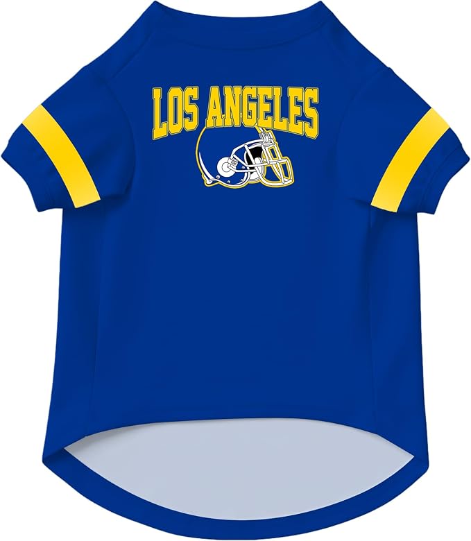 Los Angeles Dog Clothes Personalized Pet Jersey T-Shirt Custom Name Number