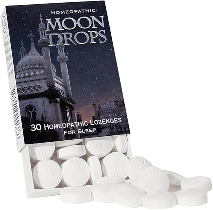 Moon Drops Sleep Aid Lozenges (1 Pack) | Homeopathic Vanilla Flavor Supplement, Non-Habit Forming Vegan Gluten-Free Sleep Support Including Coffea Cruda 12X