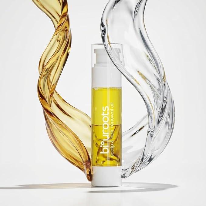 Scalp & Hair Renewal Oil with Scalp Applicator, Bi-Phasic Hair Growth Oil for Stronger, Healthier Hair, Natural Plant Hair Oil Formula with Rosemary, Onion, Argan, Jojoba & Castor