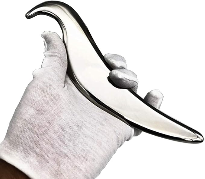 Gua sha Tool gua sha Stainless Steel iastm Tool Gussha Massage Tool Muscle Scraping Tool for Soft Tissue Therapy and Reduce Arms,Back, Legs, Neck Muscle Pain(DN)………