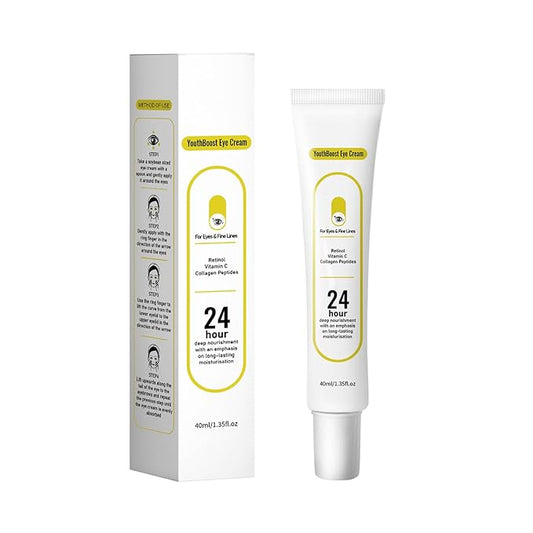 Renewing Retinol & Revive Eye Cream - Helps Improve Look of Fine Lines, Firms & Hydrates for Face and Neck, Refines Skin Texture, Enhances Radiance - 1.35 oz