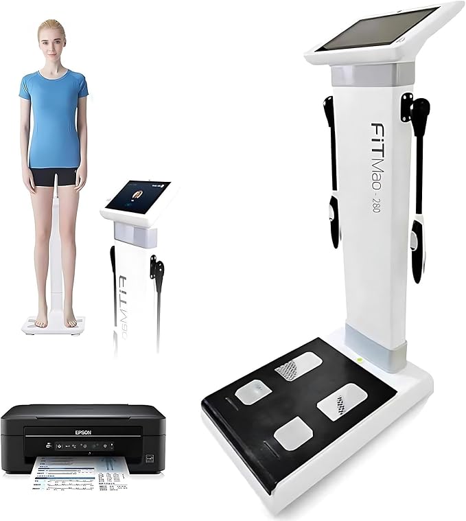10.1 Inch HD Touch Bioimpedance Analysis Machine, Height Test Body CompositionWeight Management Fat Analyzer, Support Multiple Languages can Be Customized