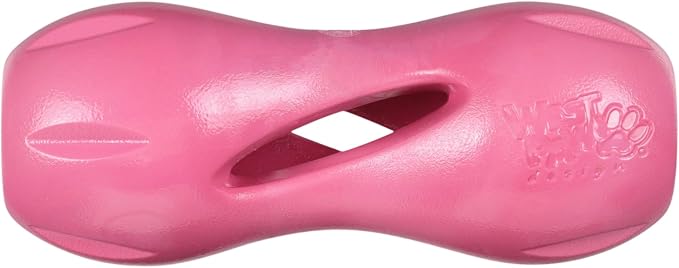 WEST PAW Qwizl Durable Zogoflex Dog Puzzle Toy for Mental Stimulation, and Enrichment - Treat Dispensing for Bully Sticks and Dental Sticks - Dishwasher Safe - Made in USA - Large - Geranium