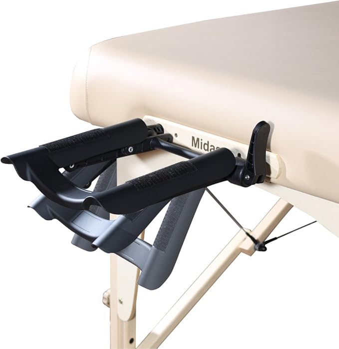 Master Massage Newport Portable Massage Table Package with Denser 2.5" Cushion, Walnut Stained Hardwood, Steel Support Cables, Pillows & Accessories, Black, 30"